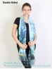 Almond Blossoms & Winter Landscape Double-sided Oil Painting Scarf